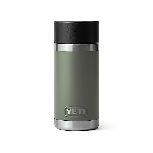 YETI Rambler 340 ml Flasche, Edelstahl, vakuumisoliert, mit Hot Shot Cap, Camp Green von YETI