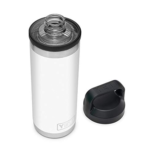 YETI Rambler 530 ml Flasche, vakuumisoliert, Edelstahl mit Kappe, Weiß von YETI