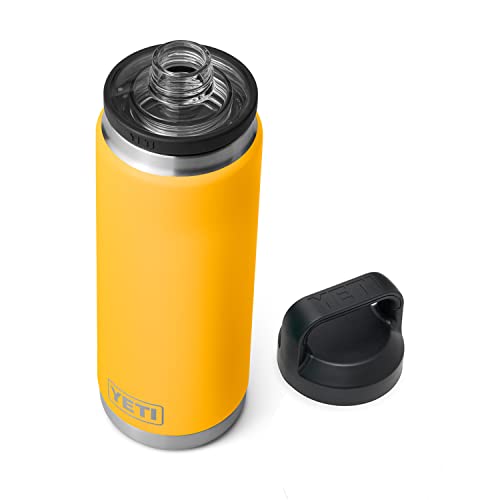 YETI Rambler 740 ml Flasche, vakuumisoliert, Edelstahl mit Kappe, alpingelb von YETI