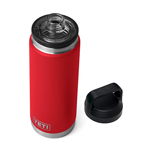 YETI Rambler 750 ml Flasche, vakuumisoliert, Edelstahl mit Trinkverschluss, Rescue Red von YETI