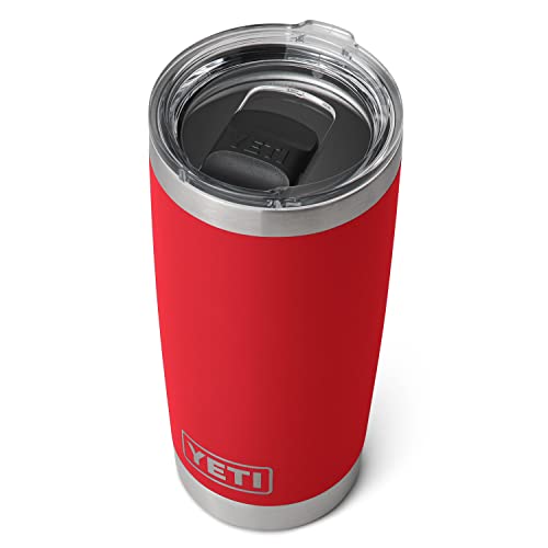 YETI Rambler Becher, Edelstahl, vakuumisoliert mit MagSlider-Deckel, 590 ml, Rettungsrot von YETI