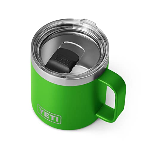 YETI Rambler Becher, vakuumisoliert, Edelstahl, mit MagSlider-Deckel, ca. 400 ml, Grün von YETI