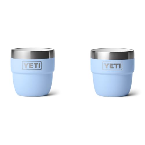 YETI Rambler Stapelbare Tasse, Big Sky Blue, 2 Pack 4 oz (118 ml) von YETI