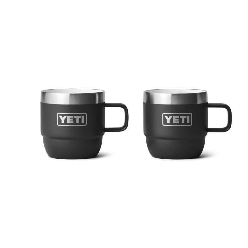 YETI Rambler Espressotasse mit Henkel 6 oz. (177 ml) 2 Stück Black von YETI
