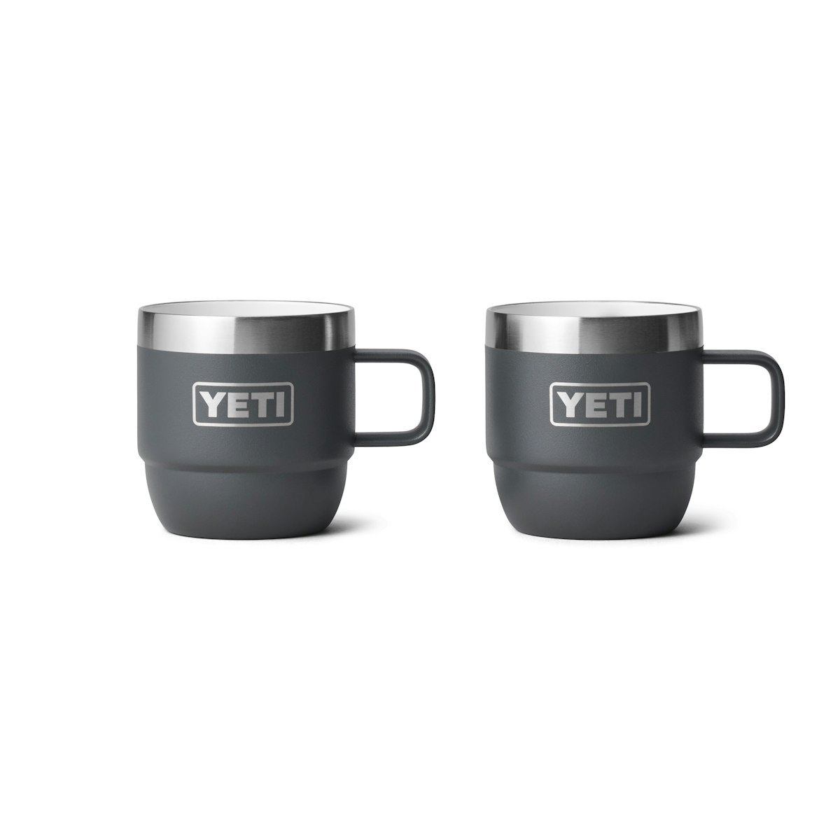 YETI Rambler Espressotasse mit Henkel 6 oz. (177 ml) 2 Stück Charcoal von YETI