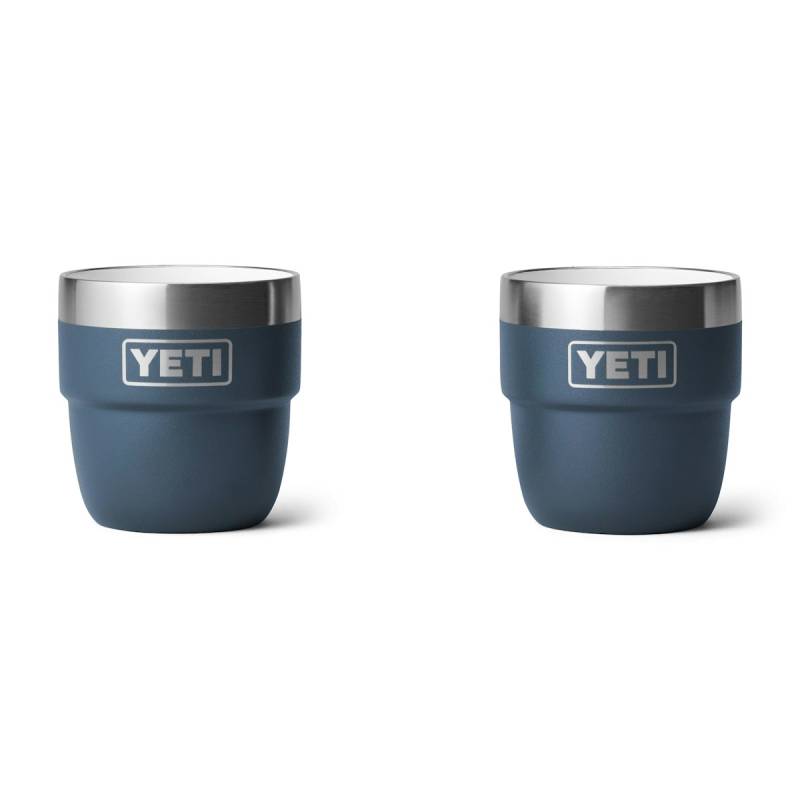 YETI Rambler Espressotasse stapelbar 4 oz. (118 ml) 2 Stück Navy von YETI