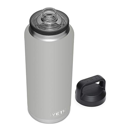 YETI Rambler Flasche, vakuumisoliert, Edelstahl mit Trinkdeckel, 1,3 l, Granitgrau von YETI