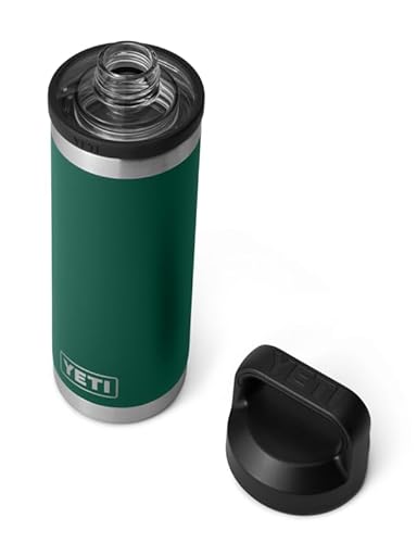 YETI Rambler Flasche Mit Chug-Verschluss, Black Forest Green, 18 oz (532 ml) von YETI