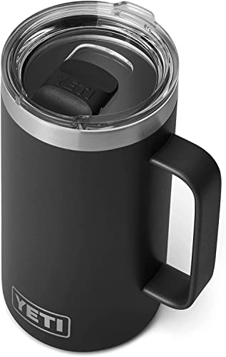 YETI Rambler Krug, Edelstahl, Black, 24oz (710ml) von YETI