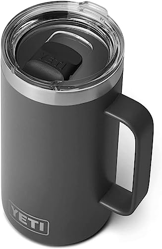 YETI Rambler Krug, Edelstahl, Charcoal, 24oz (710ml) von YETI