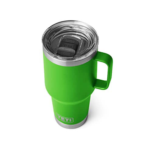 YETI Rambler Reisebecher, 850 ml, Edelstahl, vakuumisoliert, mit starkem Deckel, Baldachin, grün von YETI