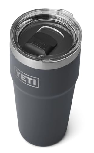 YETI Rambler Stapelbarer Becher Mit MagSlider Deckel, Charcoal, 20 oz (591 ml) von YETI