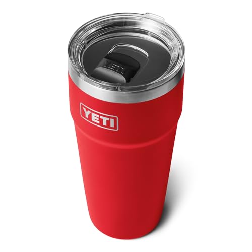YETI Rambler Stapelbarer Becher mit magslider deckel, Rescue Red, 30 oz (887 ml) von YETI