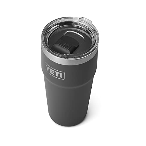 YETI Rambler Stapelbares Pint, vakuumisoliert, Edelstahl mit MagSlider-Deckel, Anthrazit von YETI