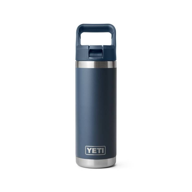 YETI Trinkflasche RAMBLER 18 oz. (532 ml) - mit Trinkhalmdeckel Navy von YETI