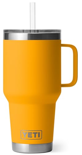 YETI Rambler Trinkbecher Mit Trinkhalmdeckel, Beekeeper, 35 oz (1 l) von YETI
