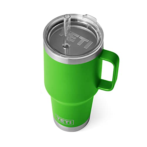 YETI Rambler Strohhalm-Becher, vakuumisoliert, Edelstahl, Himmel grün von YETI