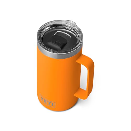 YETI Rambler Tasse, vakuumisoliert, Edelstahl mit MagSlider-Deckel, 680 ml, Königskrabbe von YETI