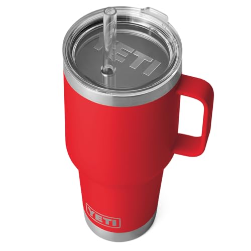 YETI Rambler Strohbecher, Rescue Red, 35 oz (1035 ml) von YETI