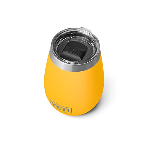 YETI Rambler Weintrinkbecher aus Edelstahl, vakuumisoliert, mit MagSlider-Deckel, 284 ml, Alpingelb von YETI