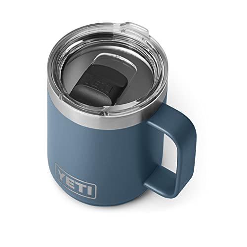 YETI Rambler stapelbarer Becher, vakuumisoliert, Edelstahl mit MagSlider-Deckel, 284 ml, Nordic Blue von YETI