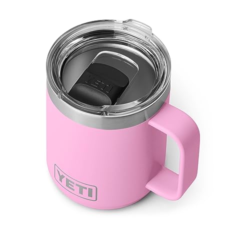 YETI Rambler stapelbarer Becher, vakuumisoliert, Edelstahl mit MagSlider-Deckel, 284 ml, Power Pink von YETI