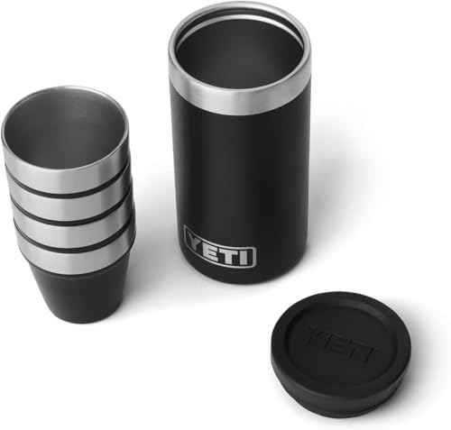 YETI Schnapsbecher mit Tragebehälter, Black von YETI