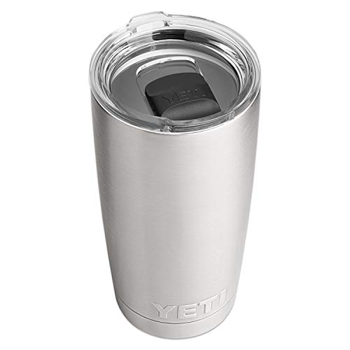 YETI Rambler Trinkbecher, Edelstahl, vakuumisoliert, mit MagSlider-Deckel, Edelstahl von YETI