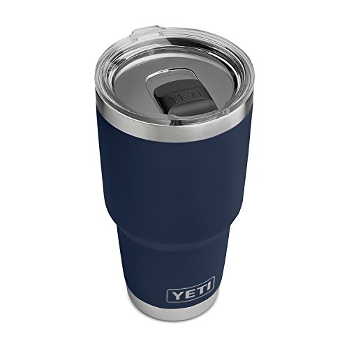 YETI Rambler Vakuum-isolierter Becher aus Edelstahl, mit MagSlider-Deckel, 850 ml, Marineblau von YETI