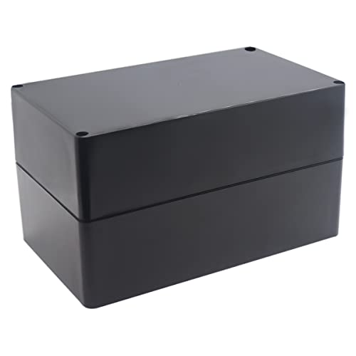 YETLEBOX Wasserdichte Abzweigdose, IP67 wasserdichte Projektbox, langlebiger ABS-Kunststoff, elektronisches Gehäuse, Gehäuse für Heimwerker, Elektroprojekte, schwarz, 200 x 120 x 113 mm von YETLEBOX