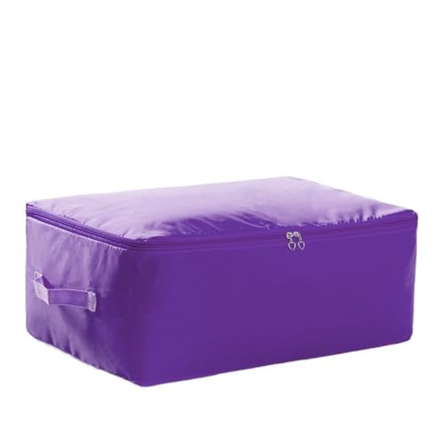 Feuchtigkeitsbeständige Organizer-Taschen mit großem Fassungsvermögen, faltbar, für Kleidung, Steppdecken, Aufbewahrungstaschen, multifunktionale Aufbewahrungstasche für Kleinteile, Lila, M 58 x 40 x Feuchtigkeitsbeständige Organizer-Taschen mit großem Fassungsvermögen, faltbar, für Kleidung, Steppdecken, Aufbewahrungstaschen, multifunktionale Aufbewahrungstasche für Kleinteile, Lila, M 58 x 40 x von YETONADO