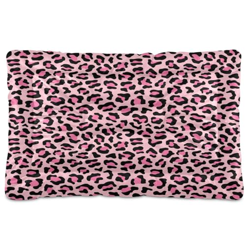 YETTASBIN Haustierbett, tragbar, waschbar, für Hunde und Katzen, weich, bequem, mit rutschfester Unterseite, für Hunde und Katzen, 91,4 x 61 cm, Rosa von YETTASBIN