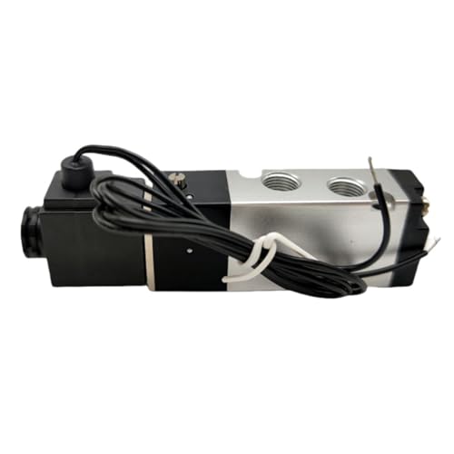 4V110-m5 Pneumatisches Steuermagnetventil 5-Wege-2-Position DC 24 V DC 12 V AC 110 V AC220 V Luftventile(WITH LED,DC 12V) von YEUBXDJ