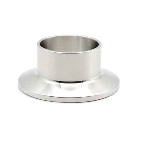 SS304 Edelstahl Sanitär Lebensmittelqualität Schnellspannfutter Klemmschweißen Direktes Ende Schnellöffnungsflansch 12,7 MM-254 MM(1pcs,12.7mmOD25.4) von YEUBXDJ