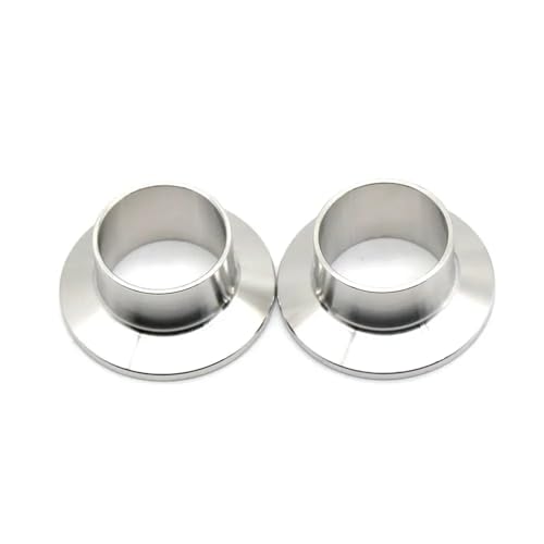 SS304 Edelstahl Sanitär Lebensmittelqualität Schnellspannfutter Klemmschweißen Direktes Ende Schnellöffnungsflansch 12,7 MM-254 MM(2pcs,19mmOD50.5) von YEUBXDJ
