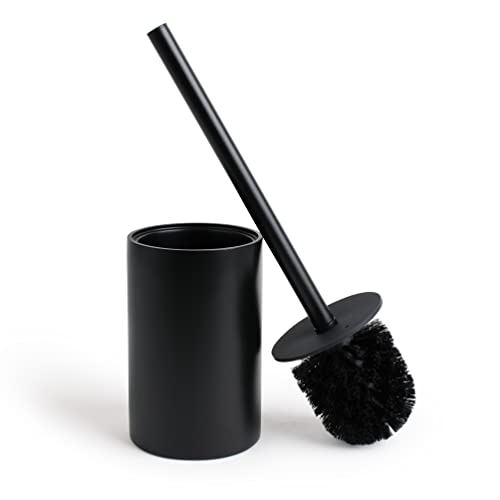Yew Design - Mattschwarze WC-Bürste für Badezimmer mit Halter – schlankes Design, robust und langlebig von YEW DESIGN