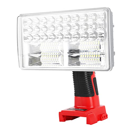 3300LM Akku-LED-Arbeitsleuchte Angetrieben von Milwaukee 18 V M18 Lithium-Ionen-Batterien YEX-BUR 30 W Handtaschenlampen Tragbarer Strahler Strahler Baustellenleuchte mit 5 V 2,1 A USB-Anschluss von YEX-BUR