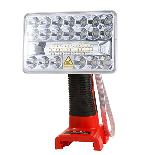 Arbeitsleuchte für Milwaukee m18 18V Akku, 18W 2000LM LED Leuchte Strahler Tragbare Taschenlampe mit 5V 2.1A USB-Anschluss für Garage, Werkstatt, Camping oder Baustelle Arbeitsleuchte für Milwaukee m18 18V Akku, 18W 2000LM LED Leuchte Strahler Tragbare Taschenlampe mit 5V 2.1A USB-Anschluss für Garage, Werkstatt, Camping oder Baustelle von YEX-BUR