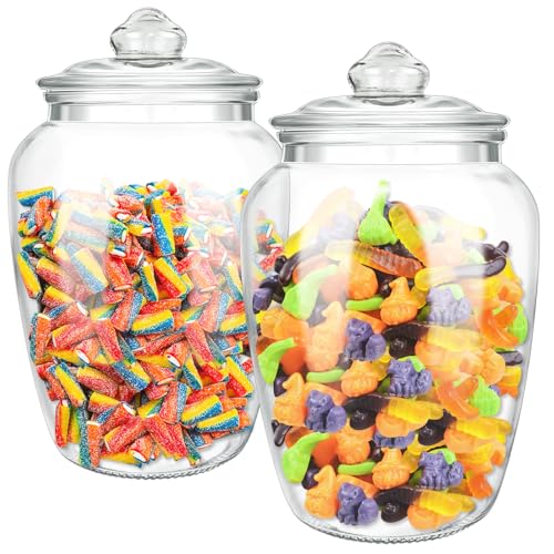 YEXEXINM 2 Pcs 74 oz Glas Süßigkeiten-Plätzchen-Gläser Mit luftdichten Deckeln, Dekorative Apotheker-Gläser,Buffet-Behälter für Küchenzähler, Klare Lebensmittel-Speicher-Kanister-Candy Bar Behälter YEXEXINM 2 Pcs 74 oz Glas Süßigkeiten-Plätzchen-Gläser Mit luftdichten Deckeln, Dekorative Apotheker-Gläser,Buffet-Behälter für Küchenzähler, Klare Lebensmittel-Speicher-Kanister-Candy Bar Behälter von YEXEXINM