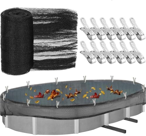 Ovale Schwimmbad-Abdeckung mit 12 großen Metall-Clips, Pool-Sicherheitsnetz, passend für ovale oberirdische Pools, um Blätter von Ihrem Pool fernzuhalten, 90 x 4,7 m, um Blätter von Ihrem Pool Ovale Schwimmbad-Abdeckung mit 12 großen Metall-Clips, Pool-Sicherheitsnetz, passend für ovale oberirdische Pools, um Blätter von Ihrem Pool fernzuhalten, 90 x 4,7 m, um Blätter von Ihrem Pool von YEXEXINM