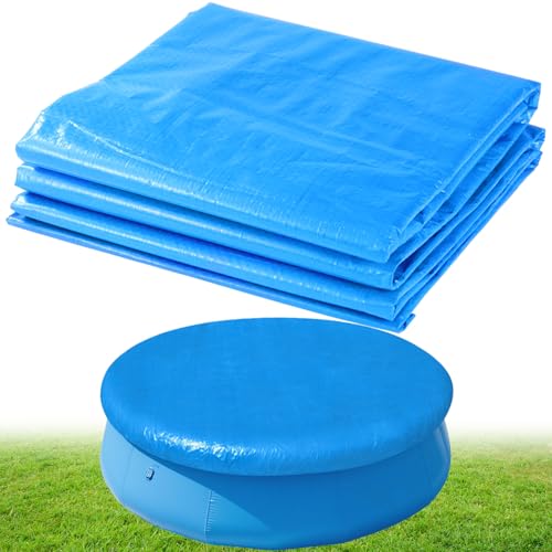 Runde aufblasbare oberirdische Poolabdeckung, 3,6 m, runde Poolabdeckung mit Kordelzug-Design für einfache Installation von YEXEXINM