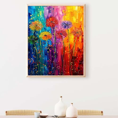 Abstrakt Diamond Painting, Diamond Painting Erwachsene Gelb Diamant Malerei DIY Runden Steine Kristall Kunst Bastelnset Erwachsene Anfänger Set, zur Zimmer Wanddeko, Geschenke 100 x 135 cm PJY9 1-I von YEYUMEOZ