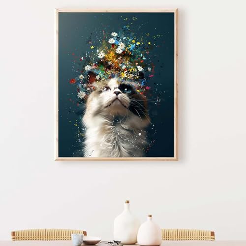 Abstrakt Diamond Painting, Diamond Painting Erwachsene Gelb Diamant Malerei DIY Runden Steine Kristall Kunst Bastelnset Erwachsene Anfänger Set, zur Zimmer Wanddeko, Geschenke 30x40cm PJY2 K-2 von YEYUMEOZ