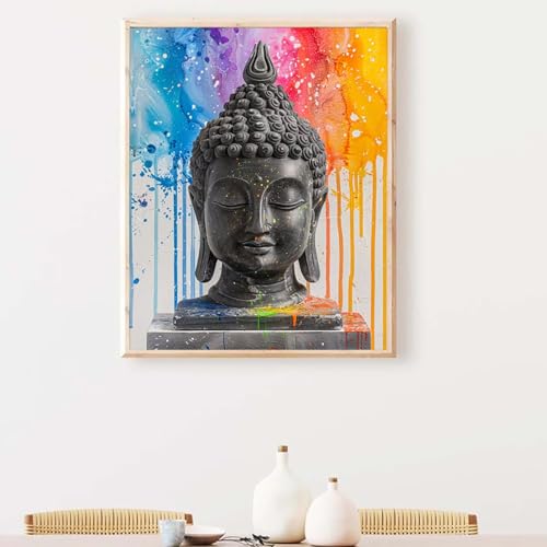 Blume Diamond Painting, Diamond Painting Erwachsene Blau Diamant Malerei DIY Runden Steine Kristall Kunst Bastelnset Erwachsene Anfänger Set, zur Zimmer Wanddeko, Geschenke 100 x 135 cm PJY9 H-7 von YEYUMEOZ