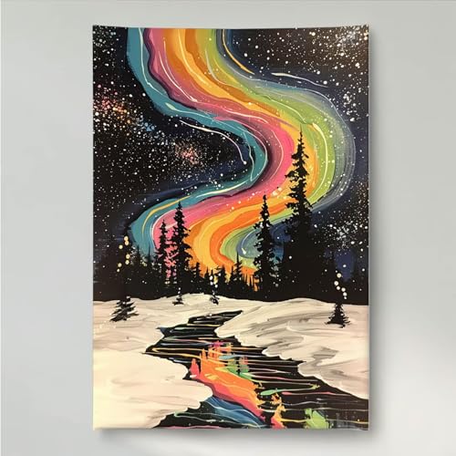 Diamond Painting Baum Landschaft Diamant Painting Bilder Kit für Kinder Erwachsene, DIY Crystal Strass Stickerei Diamant Malerei Kit, Home Büro Wall Dekoration Wanddeko 40 x 50 cm PjY2302 8-R von YEYUMEOZ