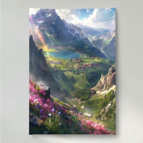 Diamond Painting Berg Landschaft Diamant Painting Bilder Kit für Kinder Erwachsene, DIY Crystal Strass Stickerei Diamant Malerei Kit, Home Büro Wall Dekoration Wanddeko 40 x 50 cm PjY2558 8-I Diamond Painting Berg Landschaft Diamant Painting Bilder Kit für Kinder Erwachsene, DIY Crystal Strass Stickerei Diamant Malerei Kit, Home Büro Wall Dekoration Wanddeko 40 x 50 cm PjY2558 8-I von YEYUMEOZ