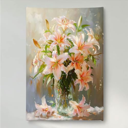 Diamond Painting Erwachsene Blume 5D DIY Diamant Painting Bilder für Kinder Anfänger, Runde Full Drill Blumen, Mosaikherstellung Bastelset für Haus Wanddekoration Geschenke 50 x 65 cm PjY729 A-5 von YEYUMEOZ