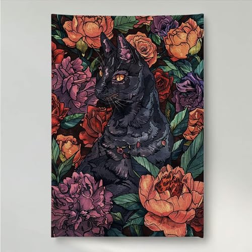 Diamond Painting Erwachsene Blume 5D DIY Diamant Painting Bilder für Kinder Anfänger, Runde Full Drill Katze, Mosaikherstellung Bastelset für Haus Wanddekoration Geschenke 30 x 40 cm PjY691 1-5 von YEYUMEOZ