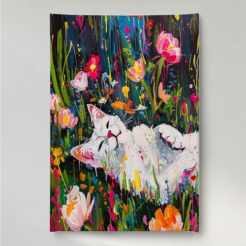 Diamond Painting Erwachsene Blume 5D DIY Diamant Painting Bilder für Kinder Anfänger, Runde Full Drill Katze, Mosaikherstellung Bastelset für Haus Wanddekoration Geschenke 80 x 100cm PjY1513 1-8 Diamond Painting Erwachsene Blume 5D DIY Diamant Painting Bilder für Kinder Anfänger, Runde Full Drill Katze, Mosaikherstellung Bastelset für Haus Wanddekoration Geschenke 80 x 100cm PjY1513 1-8 von YEYUMEOZ