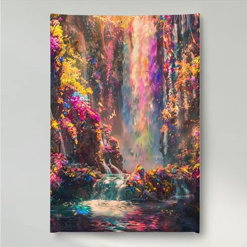 Diamond Painting Erwachsene Blume 5D DIY Diamant Painting Bilder für Kinder Anfänger, Runde Full Drill Landschaft, Mosaikherstellung Bastelset für Haus Wanddekoration Geschenke 80 x 100cm PjY793 D-5 von YEYUMEOZ